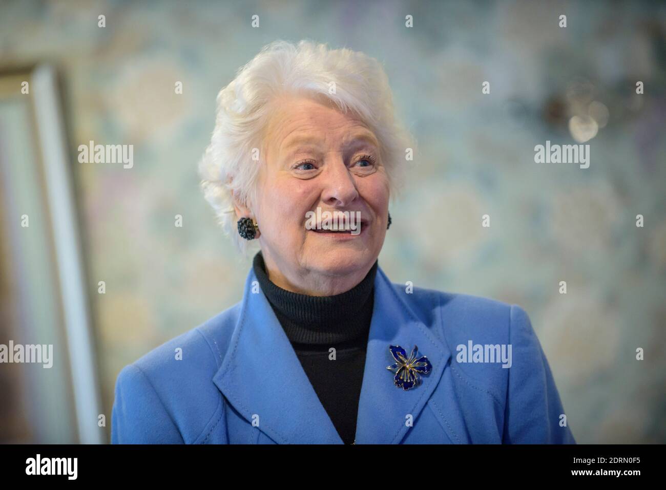 Lady Mary Elizabeth Peters LG CH DBE DStJ ist eine nordirische ehemalige Athletin, Goldmedaille Frauen-Fünfkampf, Olympische Sommerspiele 1972 in München Stockfoto