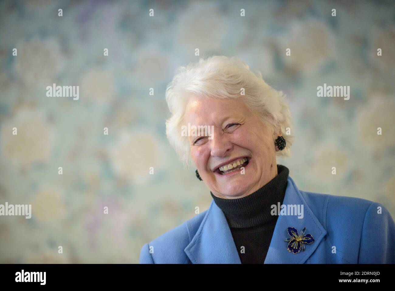 Lady Mary Elizabeth Peters LG CH DBE DStJ ist eine nordirische ehemalige Athletin, Goldmedaille Frauen-Fünfkampf, Olympische Sommerspiele 1972 in München Stockfoto