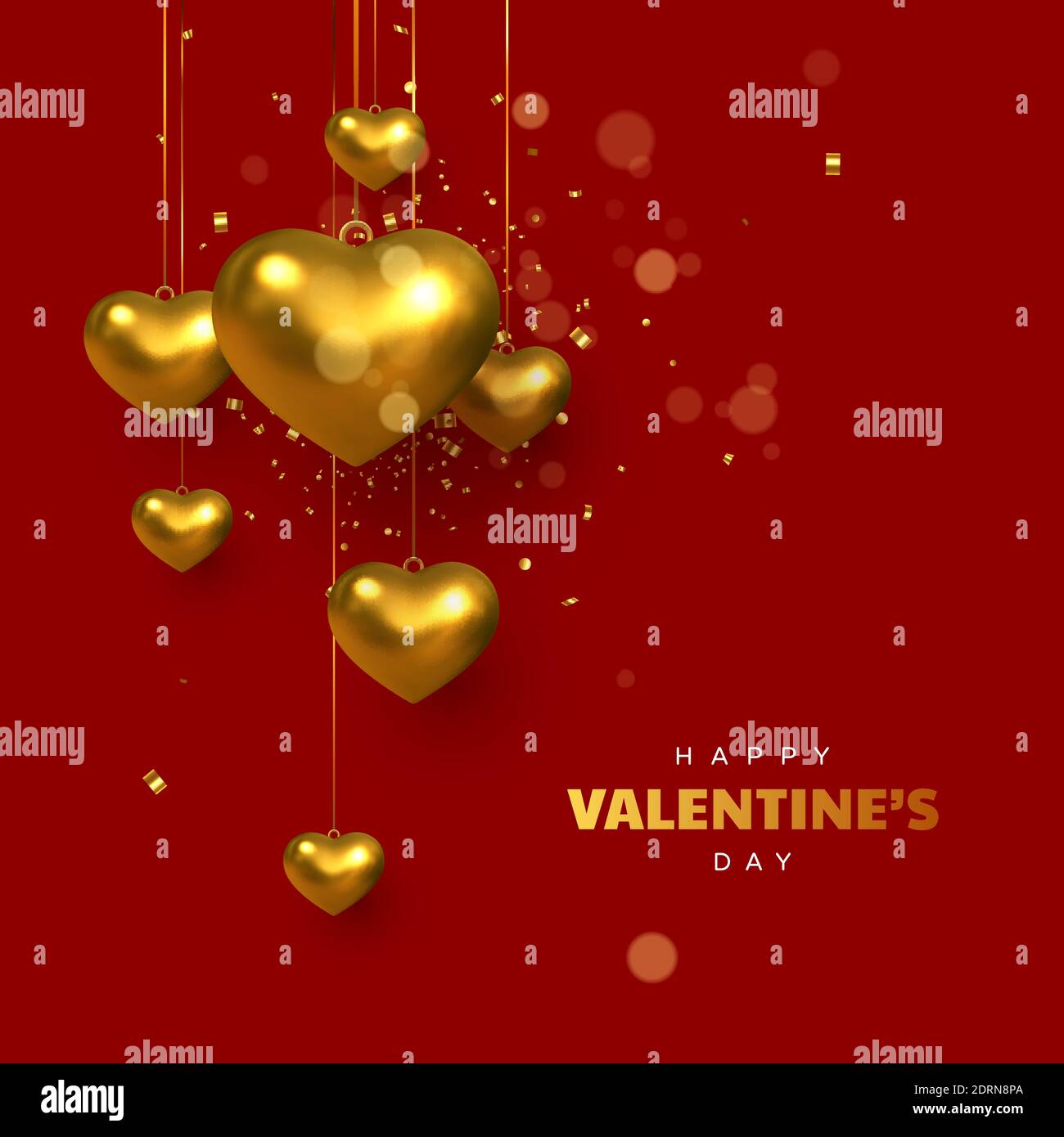 Happy Valentines Tag Grußkarte. Stock Vektor