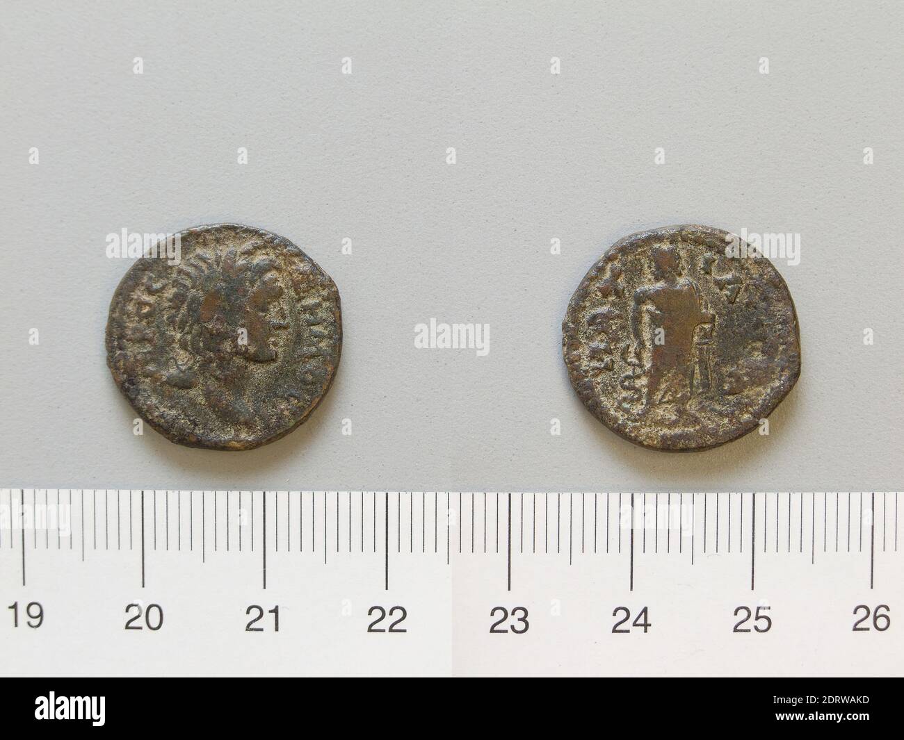 Münzstätte: Attaea, Münze von Attaea, 100–199, Kupfer, 3.78 g, 6:00, 19.6 mm, hergestellt in Attaea, Mysia, Griechisch, 2. Jahrhundert n. Chr., Numismatik Stockfoto