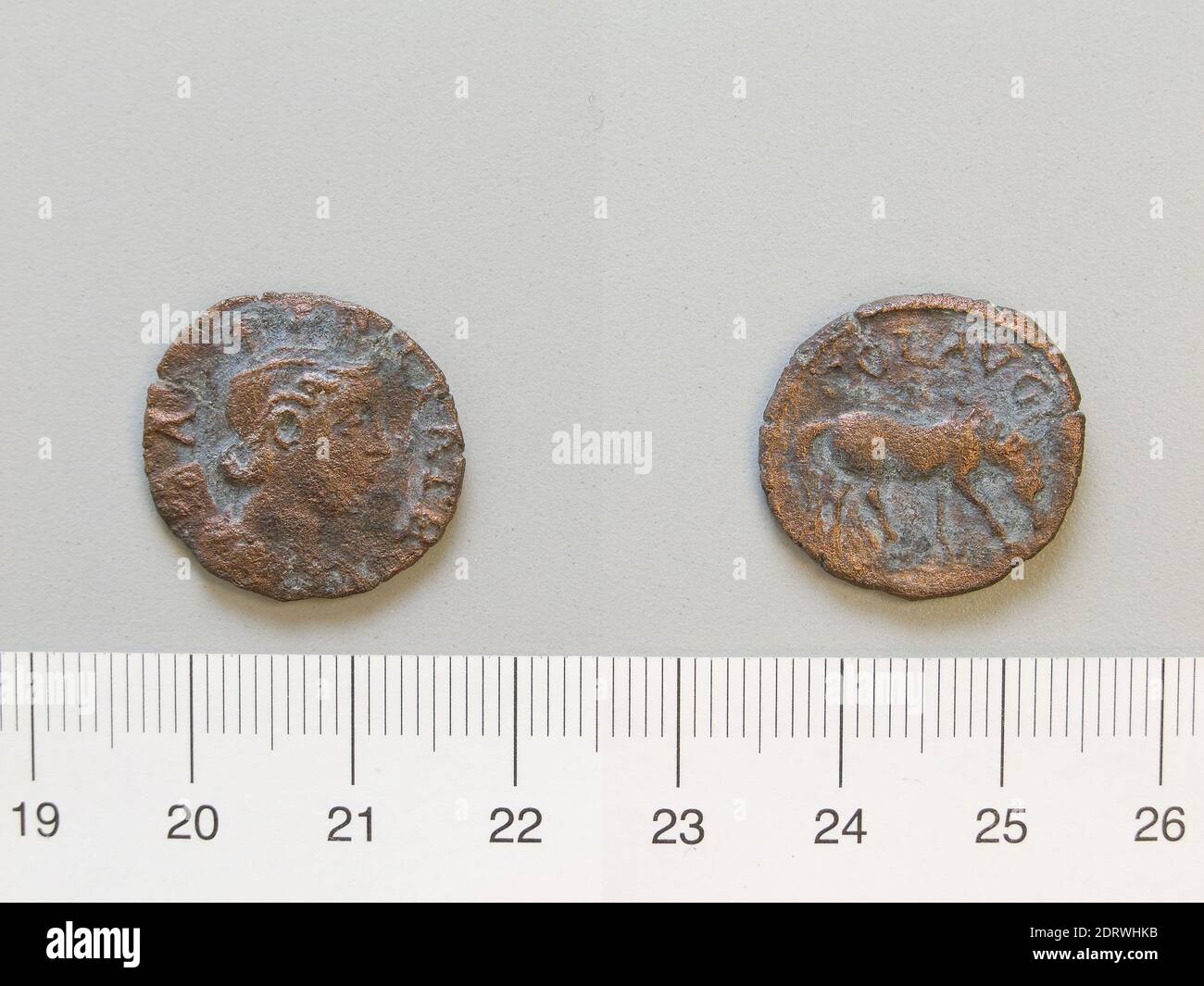 Münzstätte: Alexandria Troas, Münze von Alexandria Troas, Mitte 3. Jahrhundert n. Chr., Bronze, 3.84 g, 12:00, 20.2 mm, hergestellt in Alexandria Troas, Griechisch, 3. Jahrhundert n. Chr., Numismatik Stockfoto