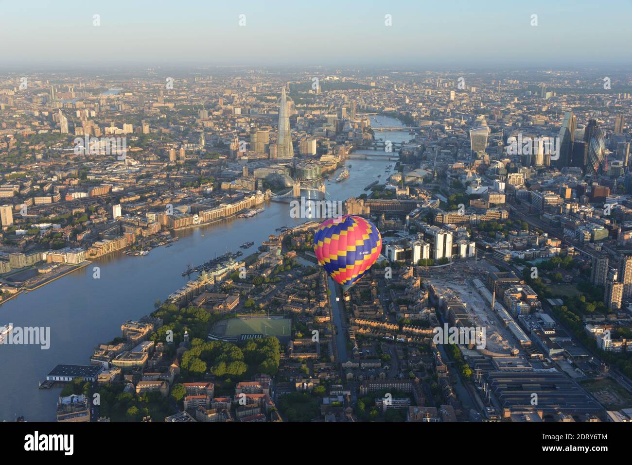 Ballonflug über London - 02 Stockfoto