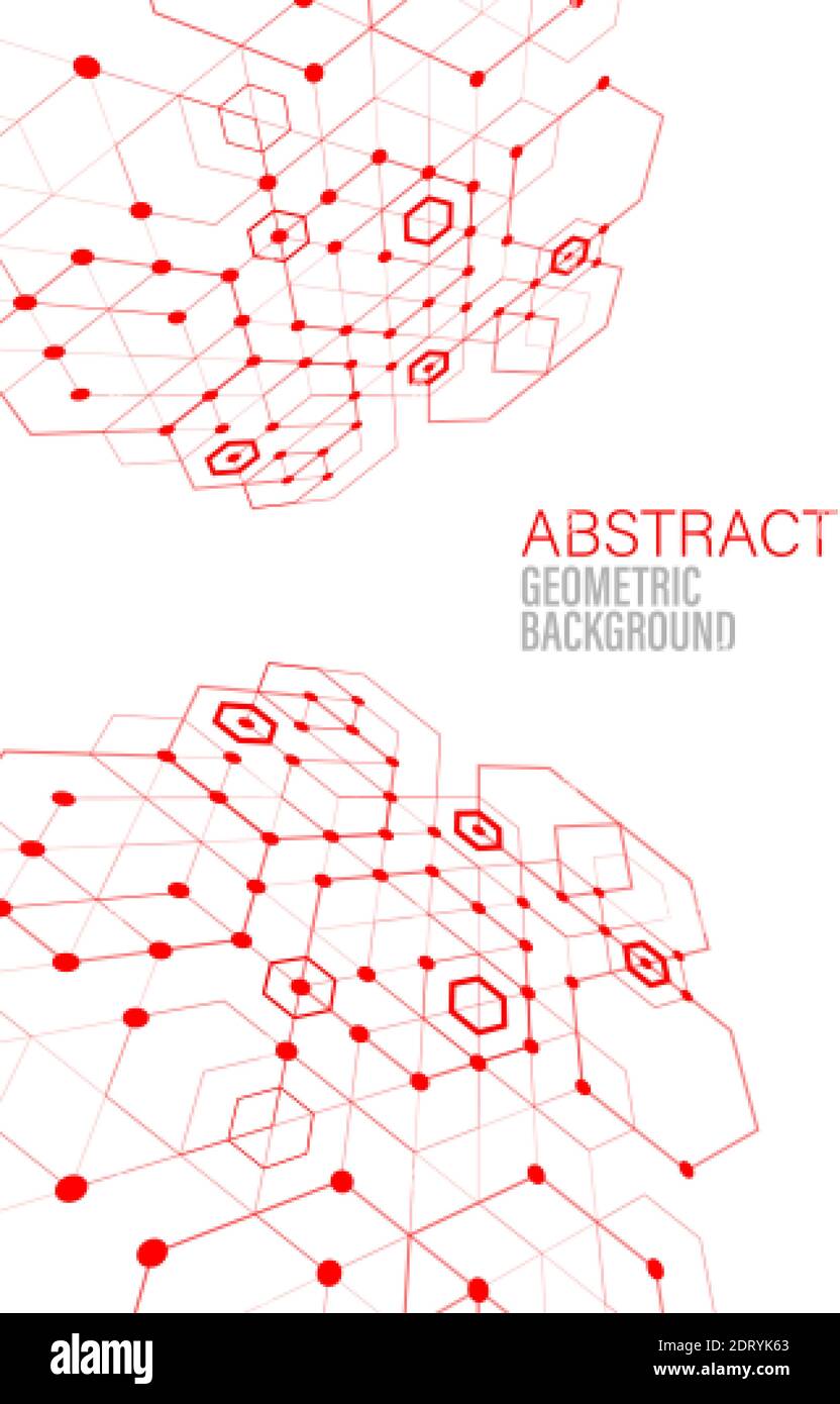 Abstrakt Technologie Hintergrund Wissenschaft Hintergrund Hexagon Hintergrund Stock Vektor