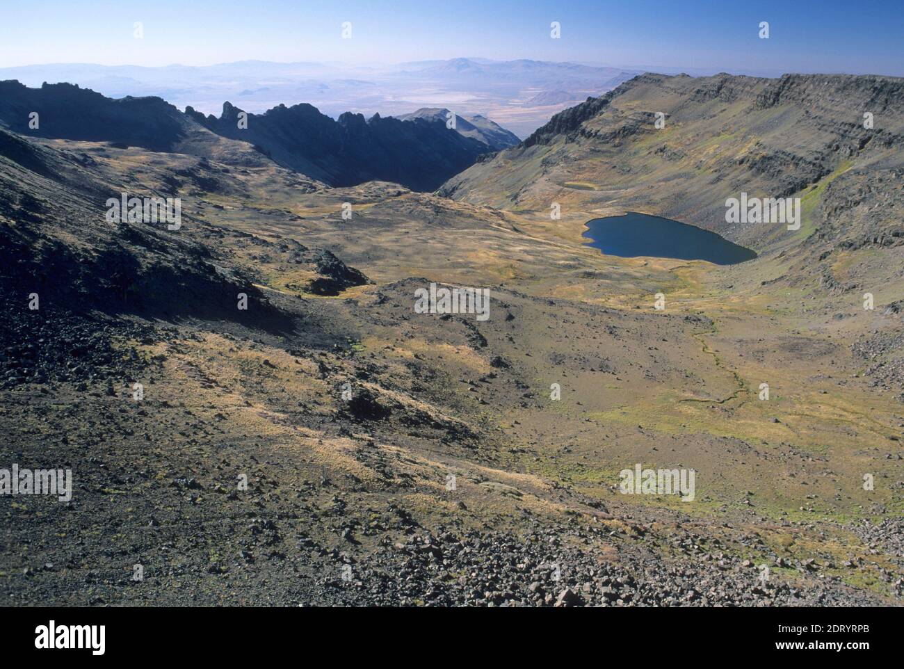 Wildhorse Lake View, Steens Mountain Recreation Area, Burns District Bureau of Land Management, Oregon Stockfoto