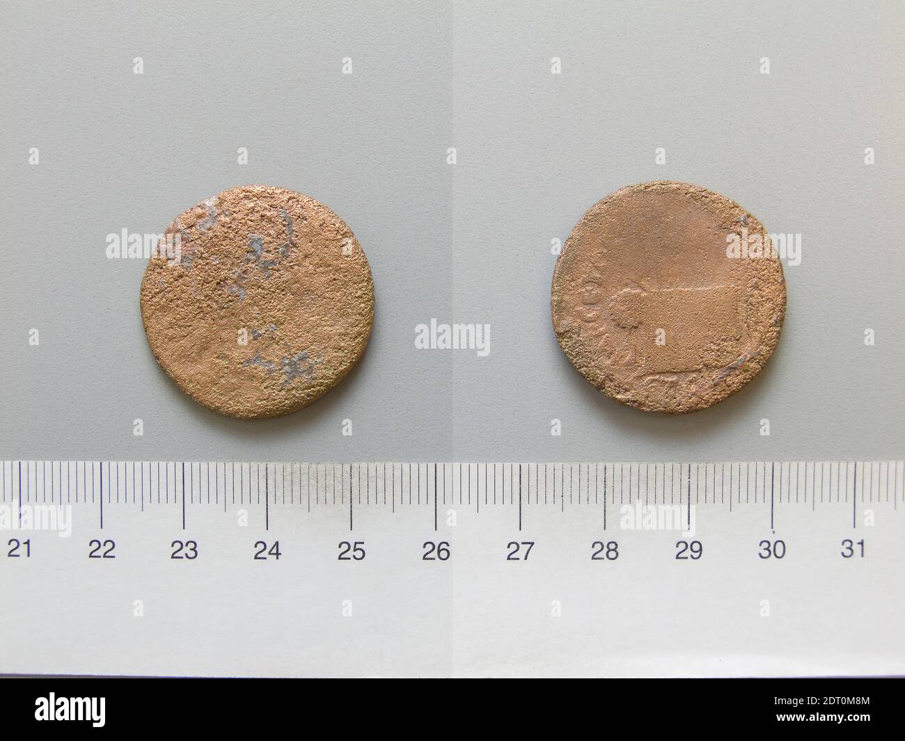 Münzstätte: Amasia, Pontus, Münze aus Amasia, 201–99, Kupfer, 11.18 g, 6:00, 27.8 mm, ausgegraben in Dura-Europos, hergestellt in Amasia, Pontus, Roman, 3. Jahrhundert, Numismatik Stockfoto