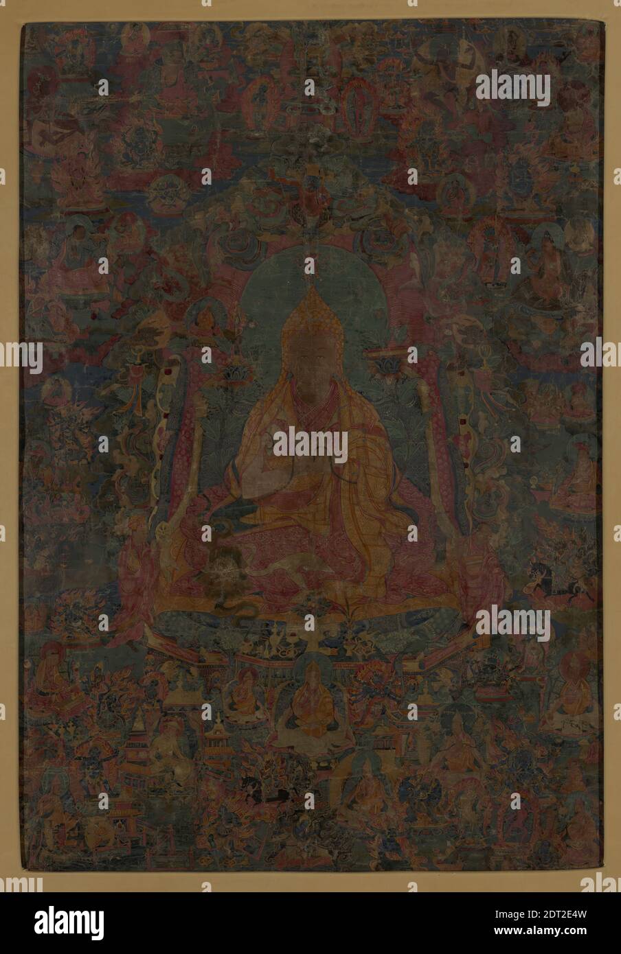 Taranatha, Ende 18.–Anfang 19., Tangka, Tusche und Farben auf Stoff, weitere Forschung erforderlich, Tibet, China, Tibetisch, 18.–19. Jahrhundert, Gemälde Stockfoto