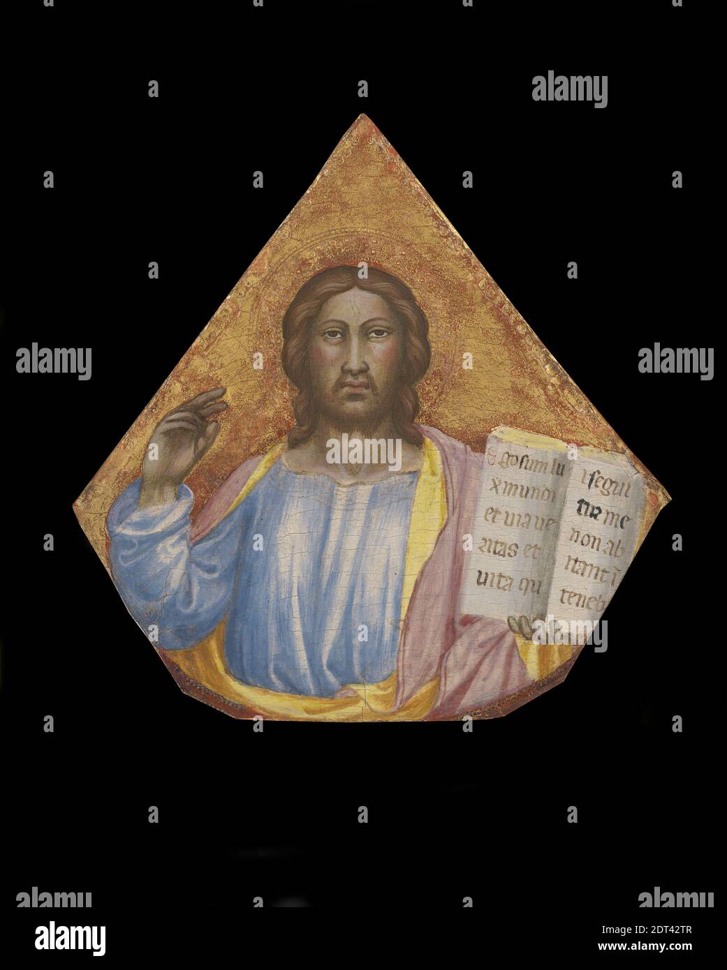 Künstler: Martino di Bartolomeo di Biagio, italienisch, Florenz, ACT. 1389–1434, Heiland in der Segnung, ca. 1410, Tempera auf Tafel, 38.9 × 39.1 cm (15 5/16 × 15 3/8 Zoll), Made in Siena, Italien, Italienisch, Siena, 15. Jahrhundert, Gemälde Stockfoto