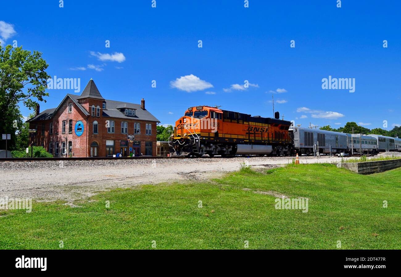 BNSF-Mitarbeiter-Wertschätzung-Special in Valley Park, Missouri Stockfoto