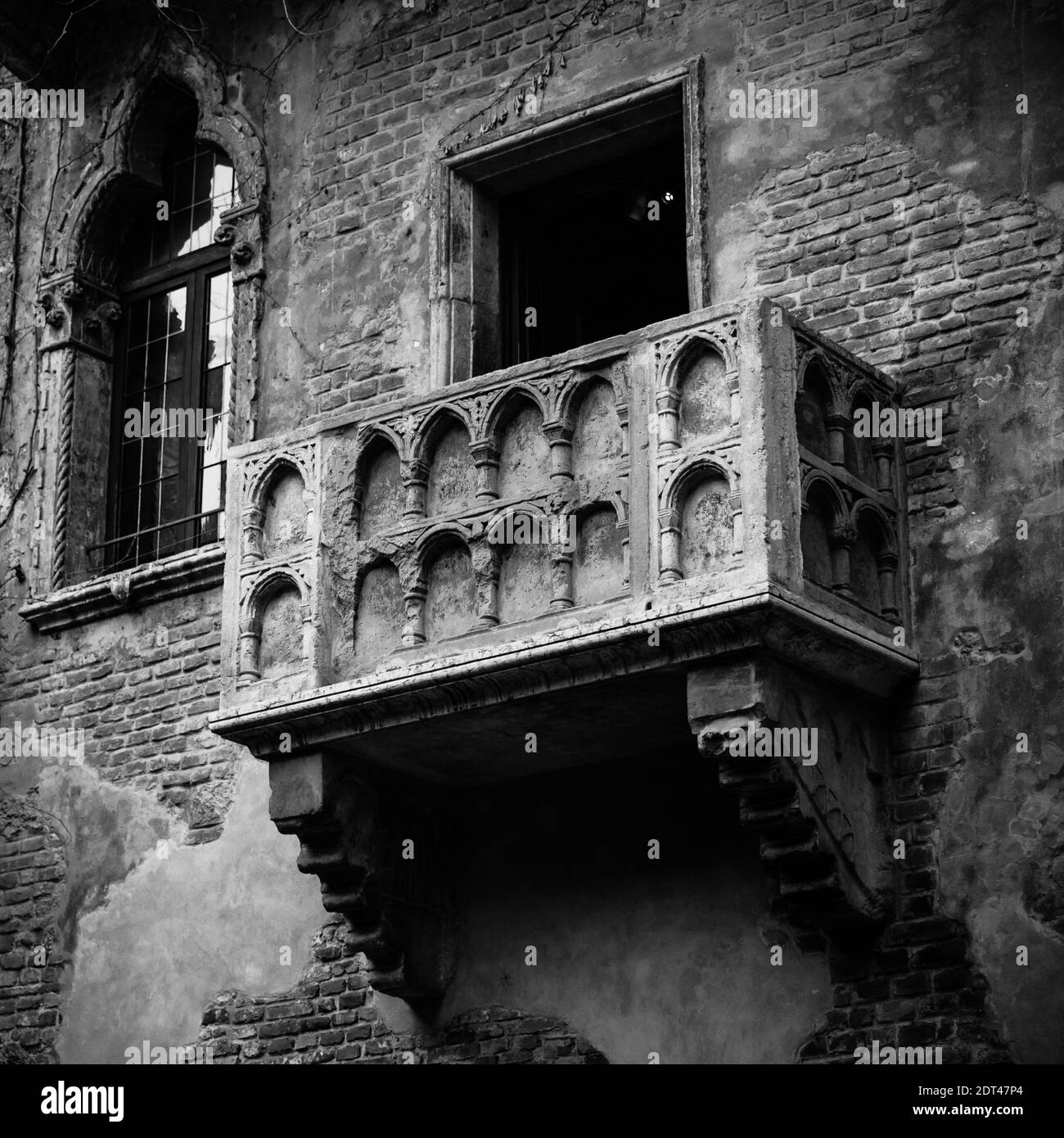 Romeo und Julia Balkon in Verona, Italien Stockfoto