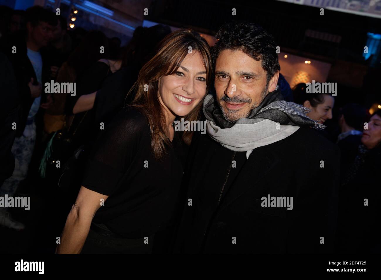 Shirley Bousquet und Pascal Elbe bei der Lacoste Party in Paris, Frankreich am 17. Januar 2014. Foto von Jerome Domine/ABACAPRESS.COM Stockfoto