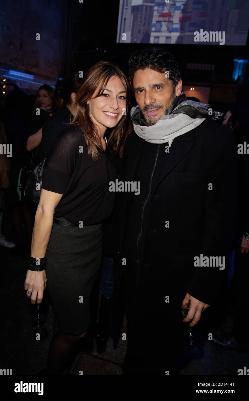 Shirley Bousquet und Pascal Elbe bei der Lacoste Party in Paris, Frankreich am 17. Januar 2014. Foto von Jerome Domine/ABACAPRESS.COM Stockfoto