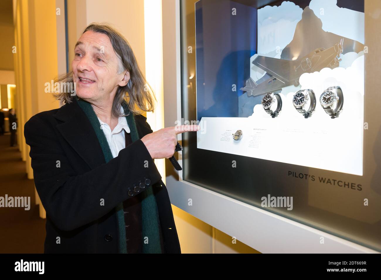 Ehemaliges Supertramp-Mitglied Roger Hodgson am zweiten Tag des 24. Salon International de la Haute Horlogerie (SIHH 2014) Fine Watchmaking Fair, in Genf, Schweiz am 21. Januar 2014. Foto von Loona/ABACAPRESS.COM Stockfoto