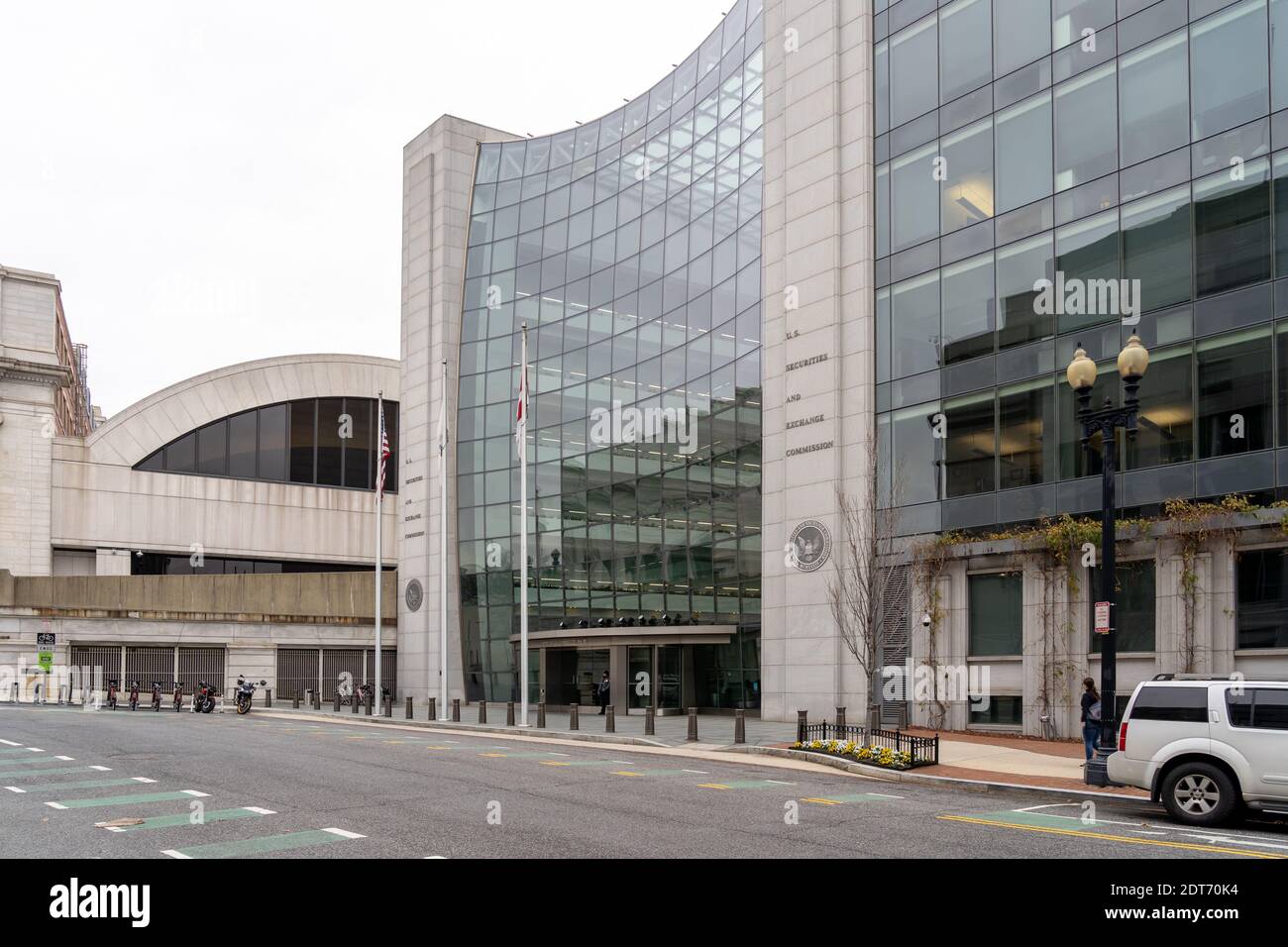 Das Hauptquartier der U.S. Securities and Exchange Commission (SEC) in Washington DC Stockfoto