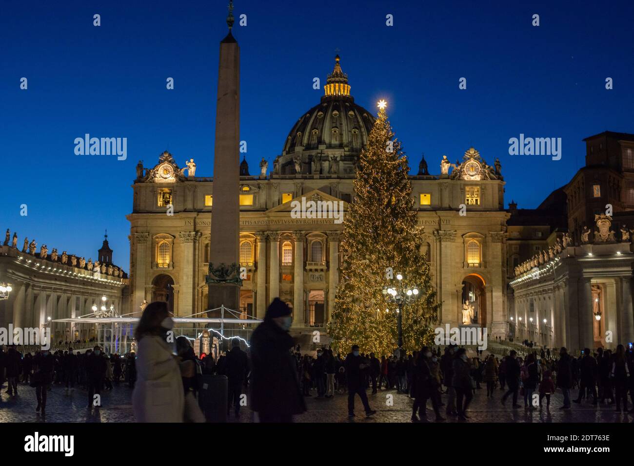 Rom, Italien: Weihnachtszeit, Petersplatz. ©Andrea Sabbadini Stockfoto