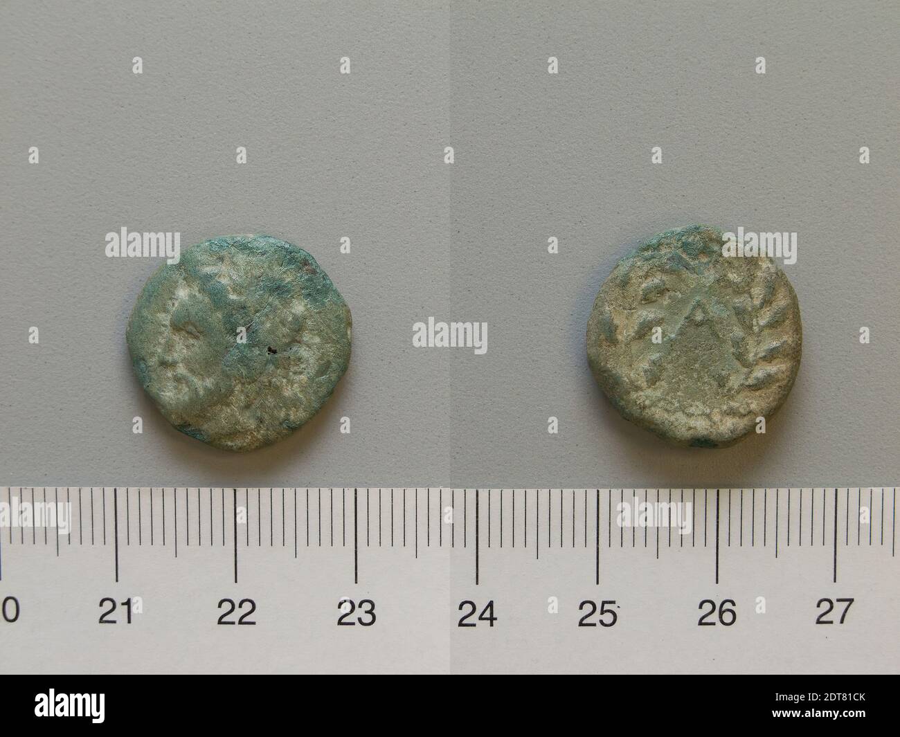 Münze aus Epirus, nach 150 v. Chr., Kupfer, 4.54 g, 3:00, 18 mm, hergestellt in Griechenland, Griechisch, 2.–1. Jahrhundert v. Chr., Numismatik Stockfoto