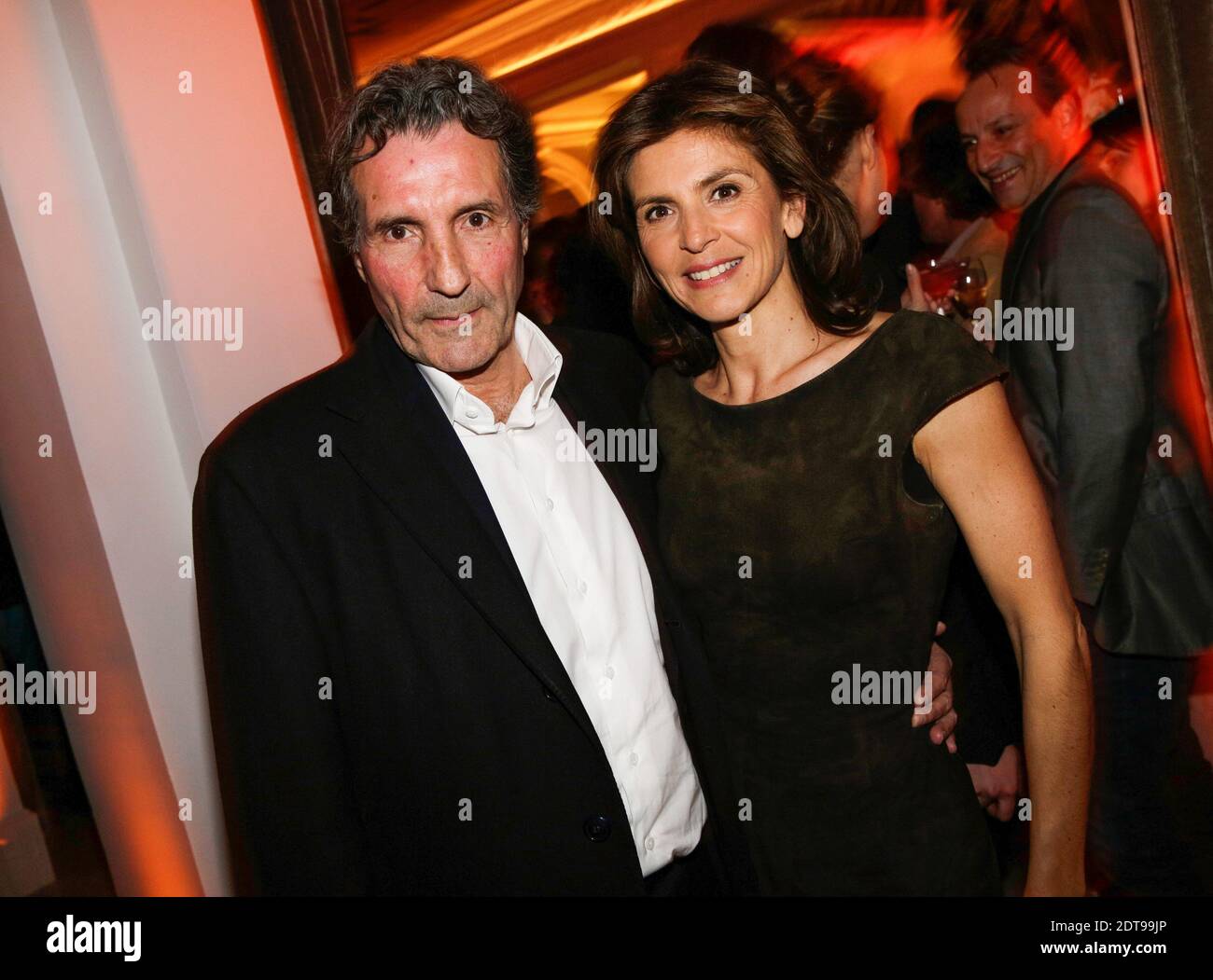 Jean-Jacques Bourdin und seine Frau Anne Nivat bei der Eröffnungsfeier des  Hotel Vernet in Paris, Frankreich, am 20. März 2014. Foto von  ABACAPRESS.COM Stockfotografie - Alamy