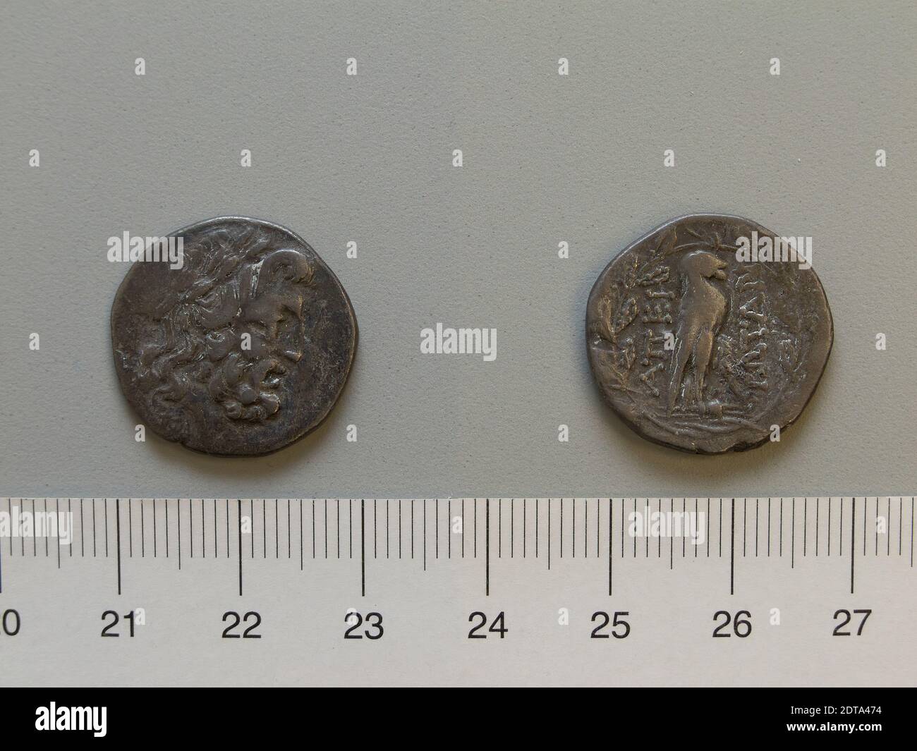 1 Drachme aus Unbekannt, 238–168 v. Chr., Silber, 4.53 g, 12:00, 20.5 mm, hergestellt in Syrakus, Sizilien, Griechisch, 3.–2. Jahrhundert v. Chr., Numismatik Stockfoto