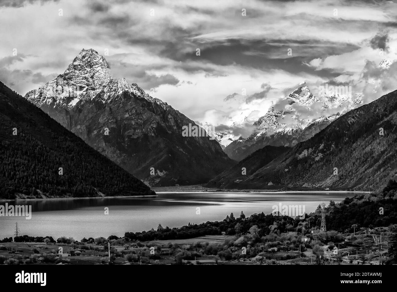 Tibeter Heiliger See Stockfoto