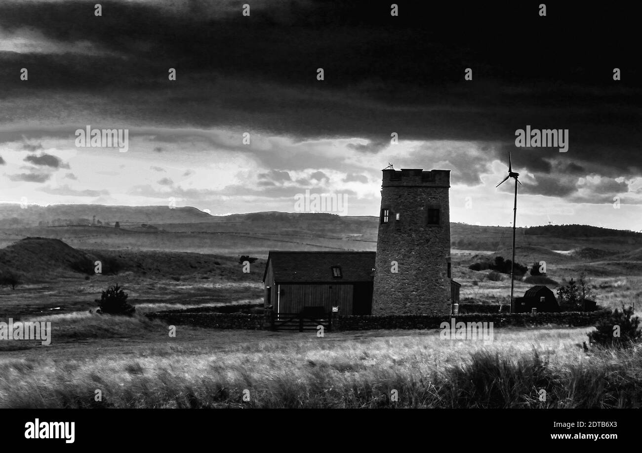 Zellenturm am Snook auf der Heiligen Insel Lindisfarne Stockfoto