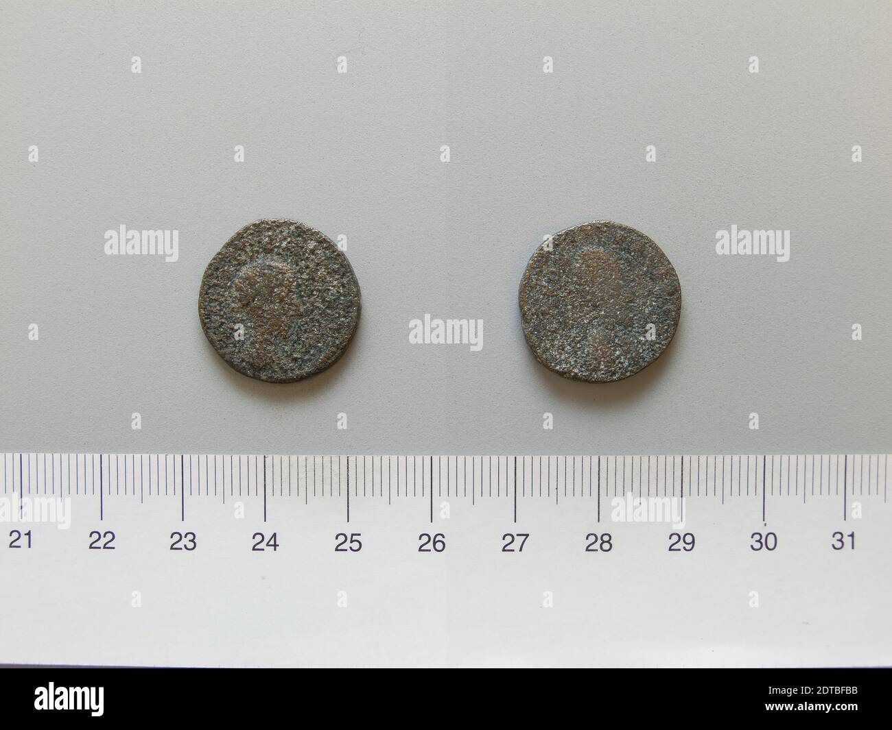 Herrscher: Gordian III., Kaiser von Rom, 225–244, regiert 238–44, Herrscher: Abgar X, König von Edessa, regiert 242–44 n. Chr., Münzstätte: Edessa, Mesopotamien, Münze von Gordian III., Kaiser von Rom; Abgar X, König von Edessa von Edessa, 238–44, Kupfer, 6.05 g, 4:00, 19.8 mm, Made in Edessa, Mesopotamia, Numismatik, 3. Jahrhundert Stockfoto