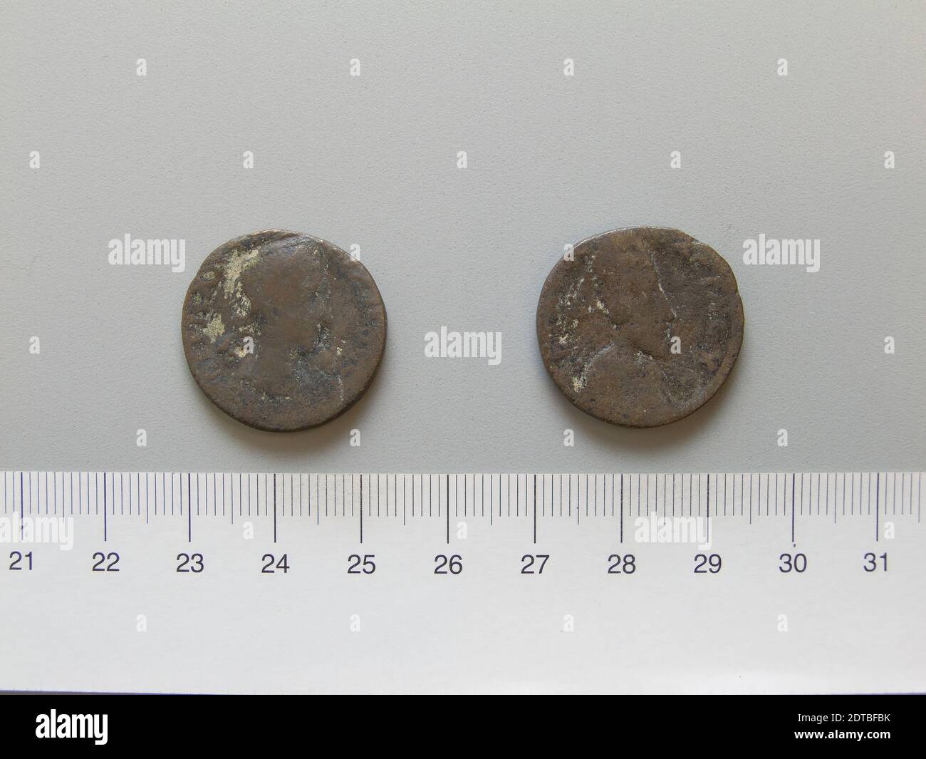 Herrscher: Gordian III., Kaiser von Rom, 225–244, regiert 238–44, Herrscher: Abgar X, König von Edessa, regiert 242–44 n. Chr., Münzstätte: Edessa, Mesopotamien, Münze von Gordian III., Kaiser von Rom; Abgar X, König von Edessa von Edessa, 238–44, Kupfer, 7.84 g, 11:00, 24.2 mm, Made in Edessa, Mesopotamia, Numismatik, 3. Jahrhundert Stockfoto
