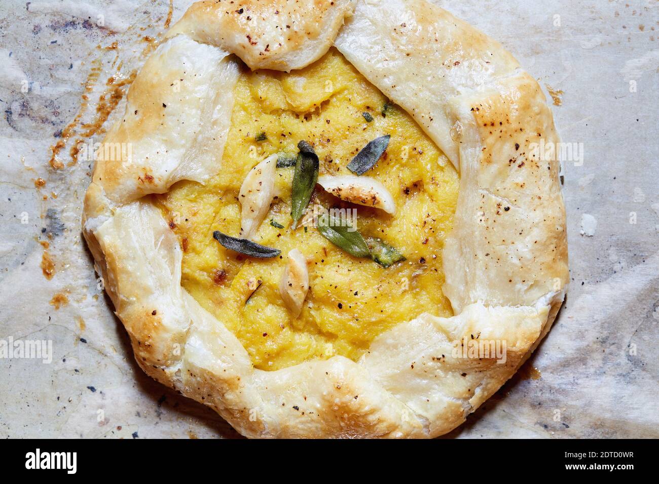 Süsse Kartoffel-galette Stockfoto