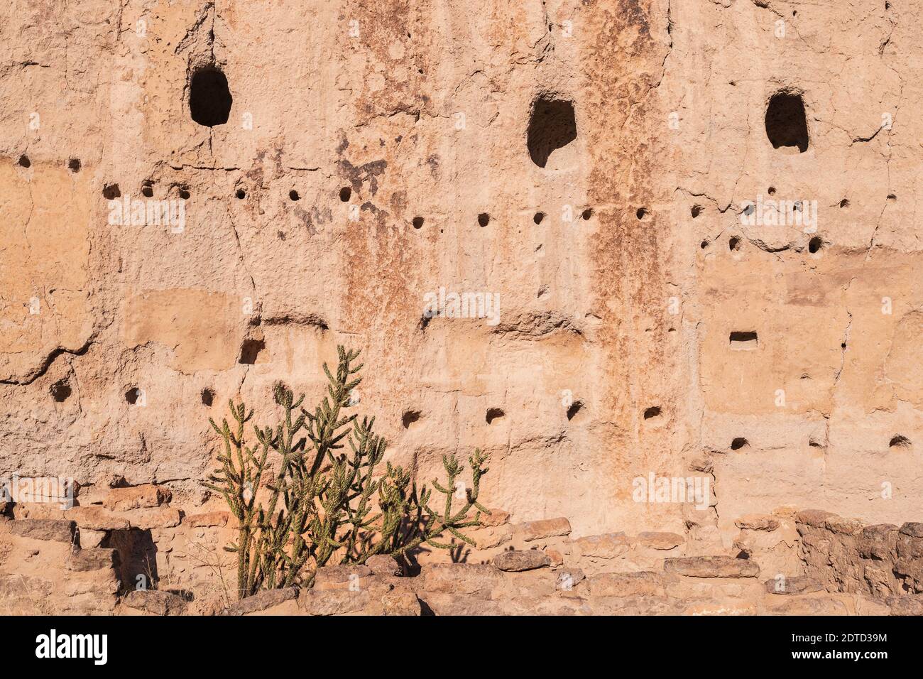 CLIFF DWELLINGS, BANDELIER NATIONAL MONUMENT, NM, USA Stockfoto