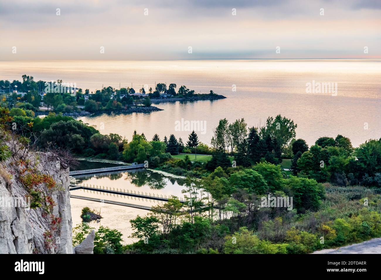 Bluffers Marina Park Scarborough Toronto Ontario Kanada am frühen Morgen sonnenaufgang im Sommer Stockfoto
