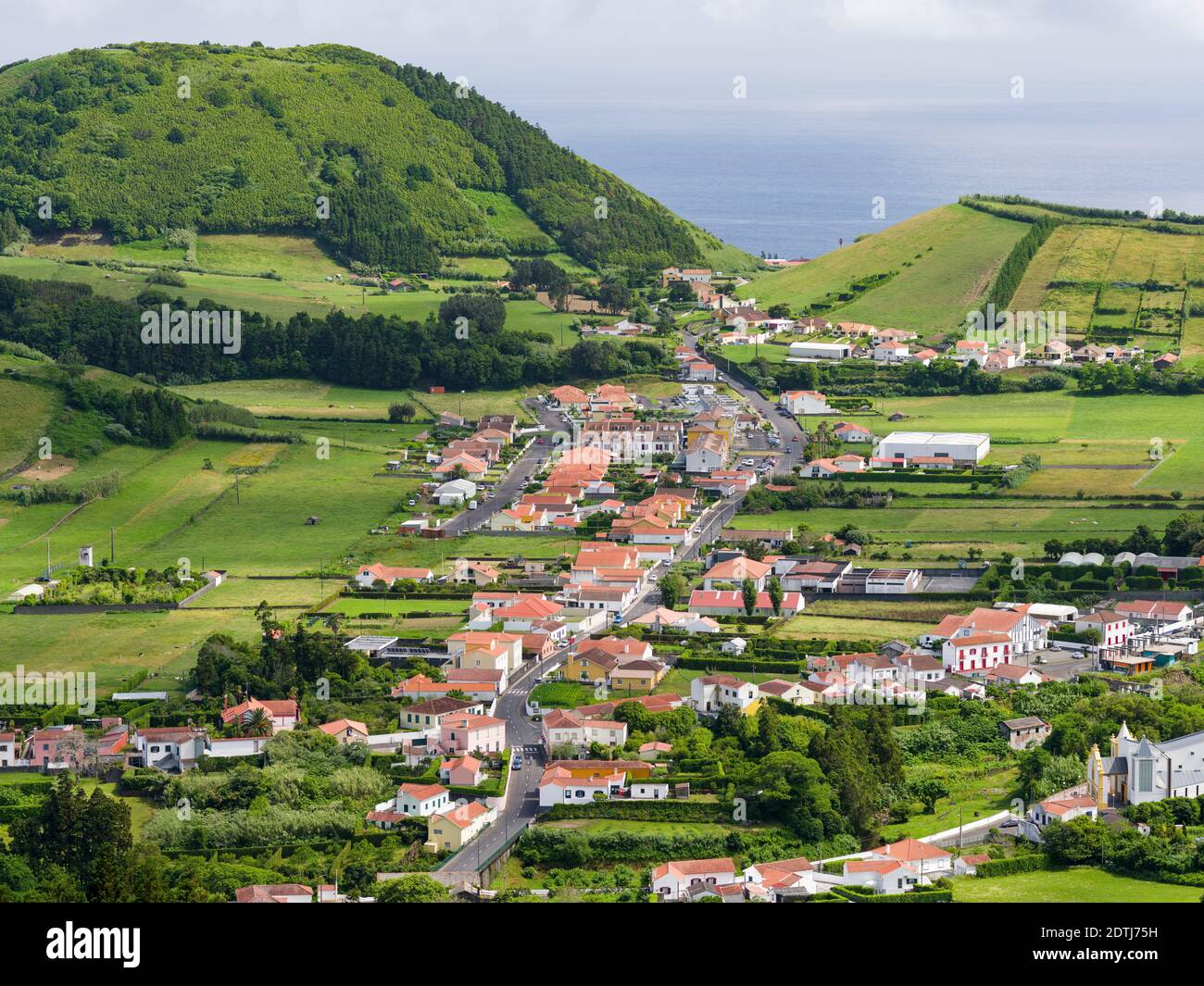 Faial Island, eine Insel auf den Azoren (Ilhas dos Acores) im Atlantischen Ozean. Die Azoren sind eine autonome Region Portugals. Stockfoto