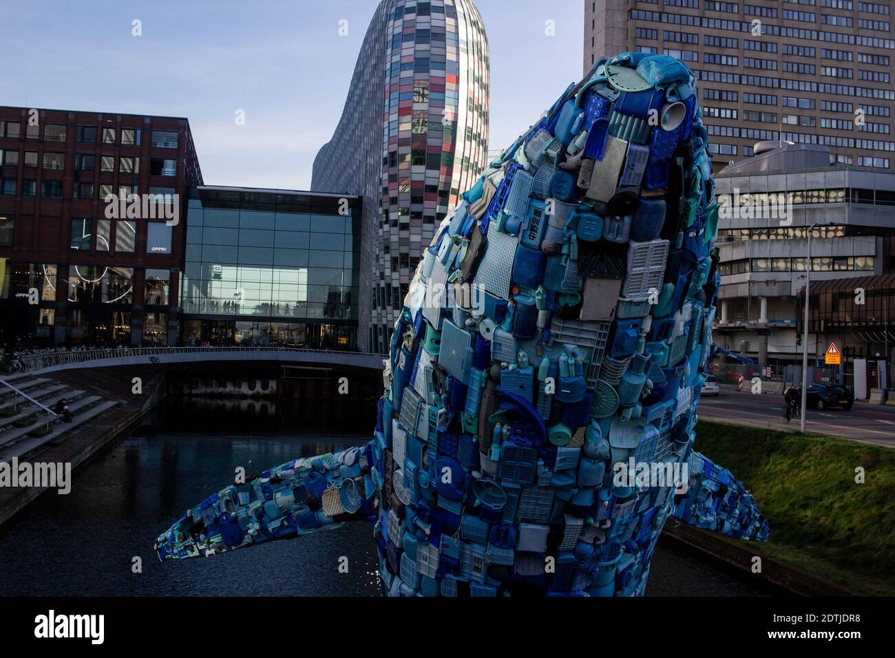 Illustration des täglichen Lebens in Amsterdam, Niederlande. Illustration de vie quotidienne en Amsterdam, Pays-Bas. Stockfoto