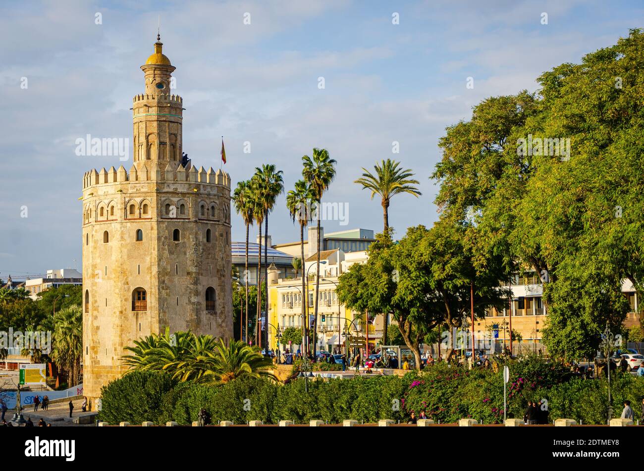 Torre del Oro in Sevilla, Spanien Stockfoto