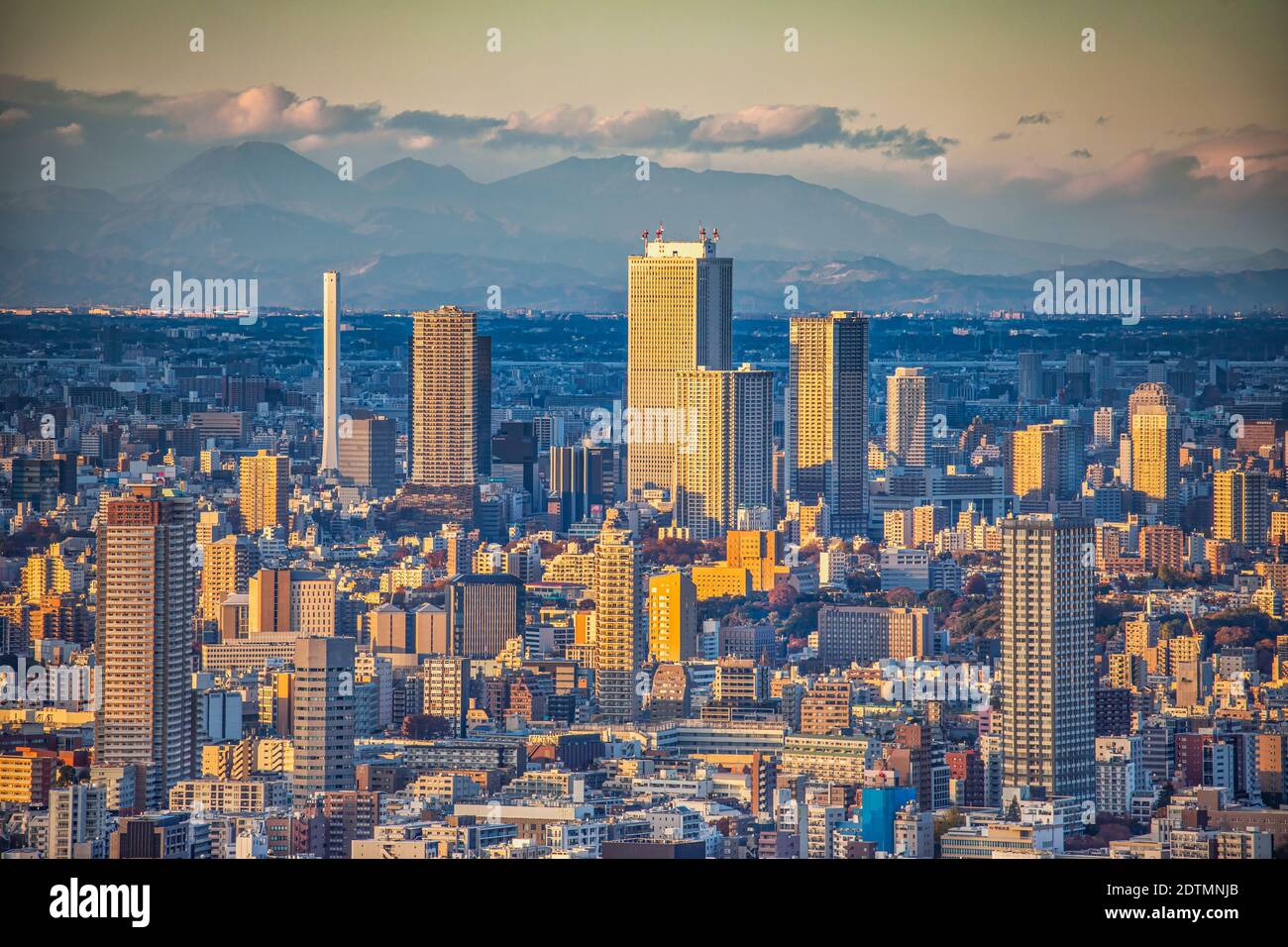 Japan, Tokyo City, Ikebukuro District Skyline, Sunshine Building Stockfoto