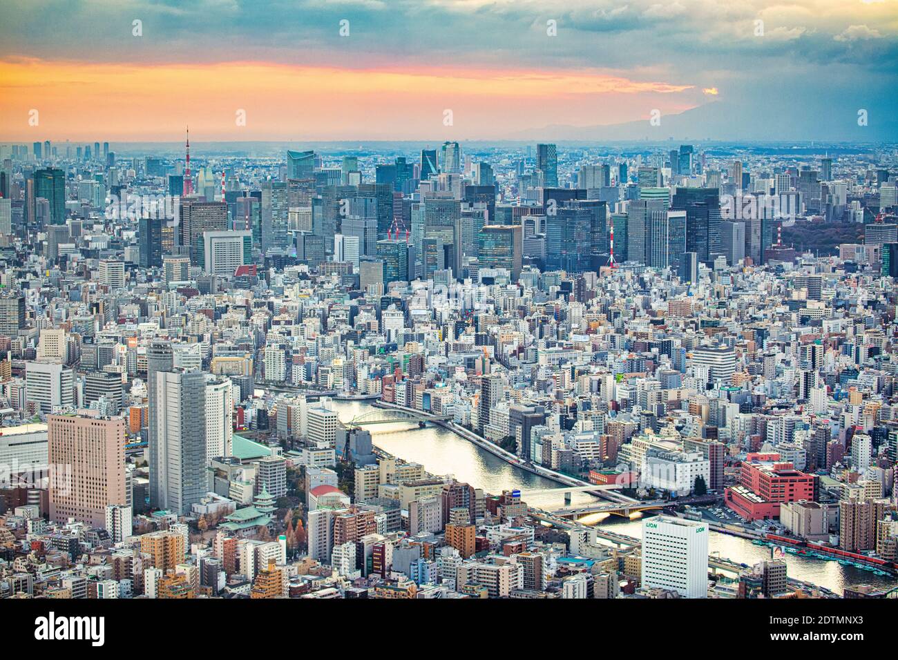 Japan, Tokio, Koto und Chuo Ku, Sumida River Stockfoto
