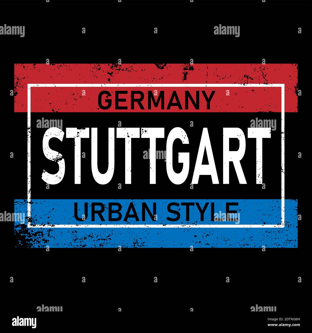 Stuttgart VektorSchriftzug in deutscher Sprache, es