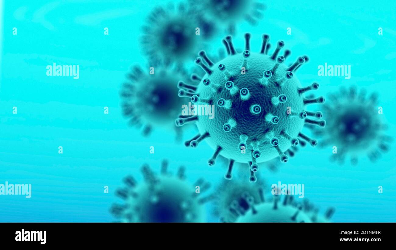 Covid 19. Coronavirus-Impfstoff Gesundheitskonzept. Pandemie, Grippe, Corona. Globaler Pandemie-Hintergrund. Stockfoto