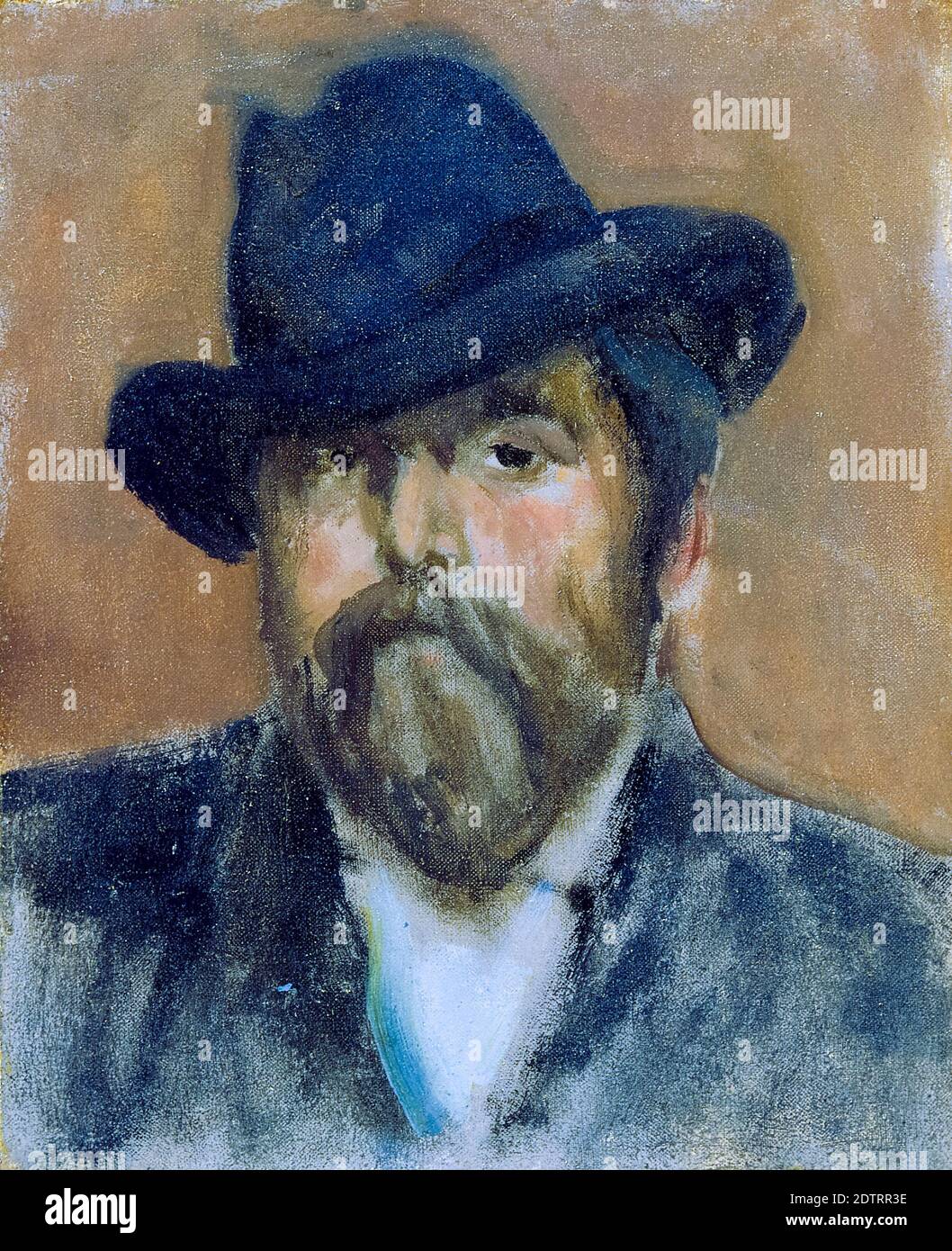 Robert Barr (1849-1912), schottisch-kanadischer Schriftsteller, Porträtmalerei von James Abbott McNeill Whistler, 1894-1895 Stockfoto