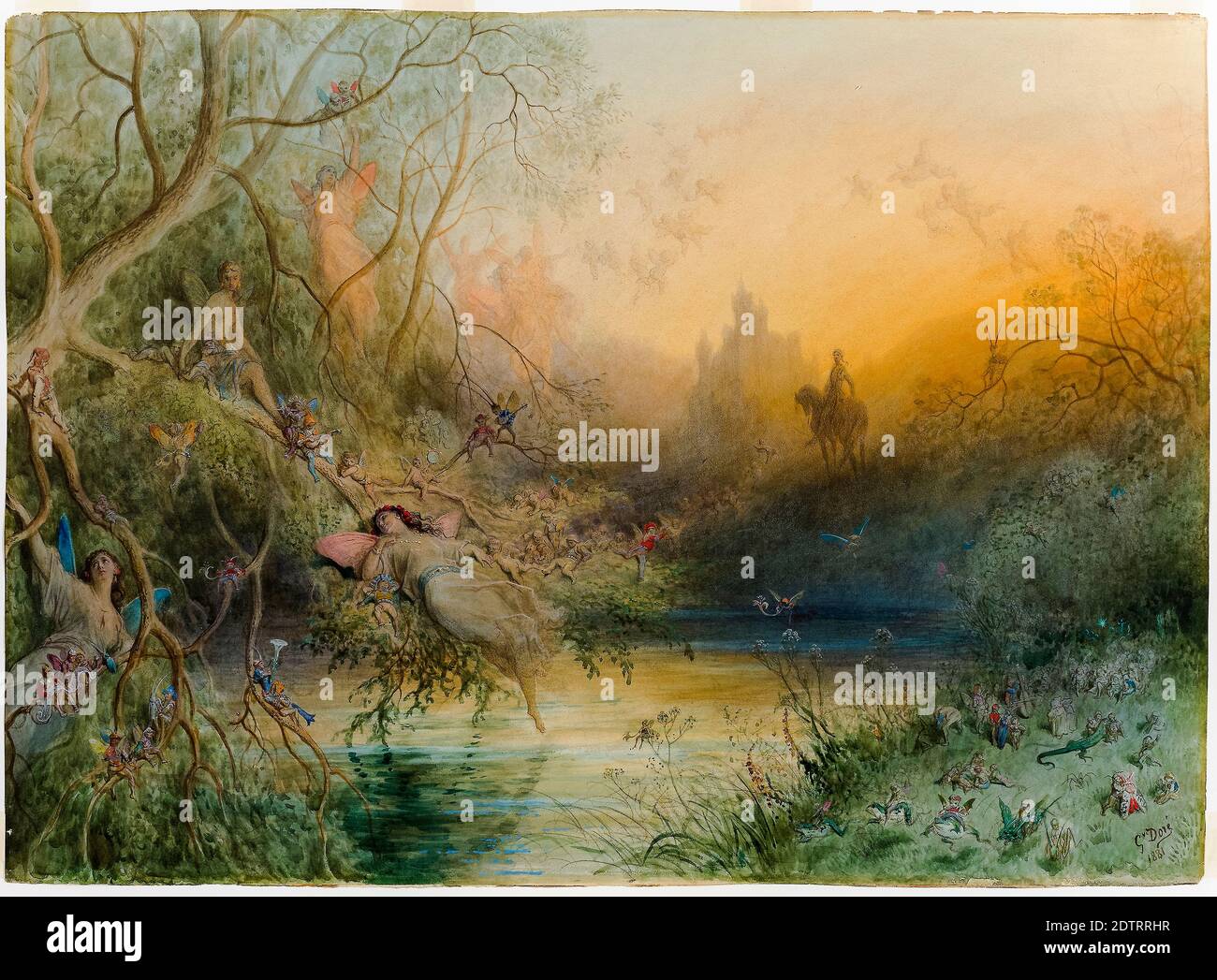 Gustave Doré, Fairy Land, Landschaftsmalerei, 1881 Stockfoto