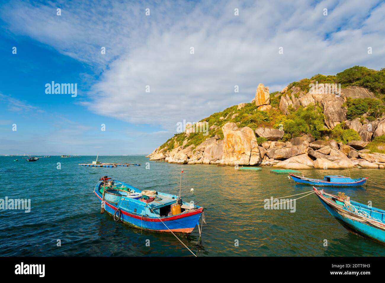 Schönes Foto von Cam Lap Vorgebirge - Insel in Cam Ranh, Vietnam. Provinz Khanh Hoa. Stockfoto