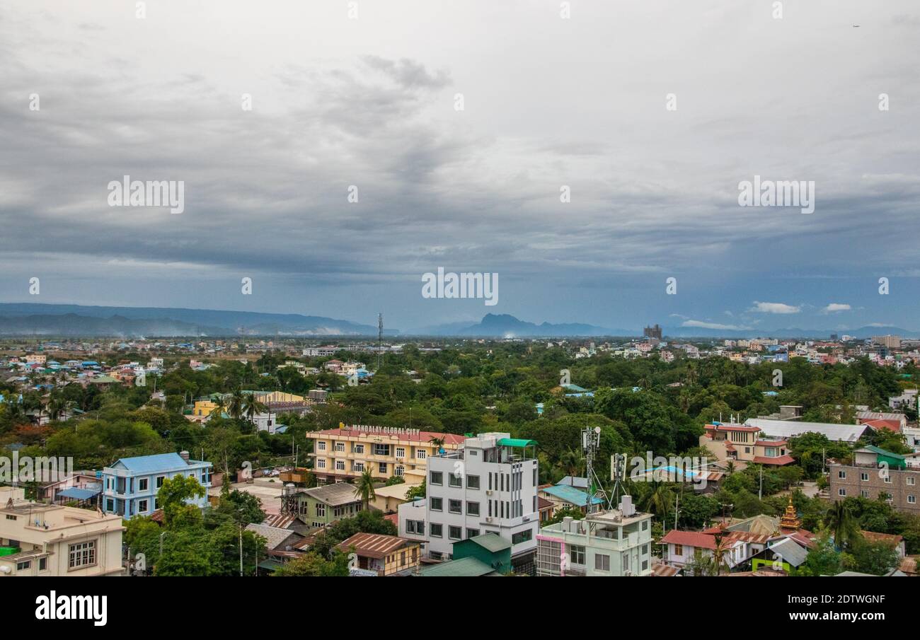 Mandalay Myanmar Burma Südostasien das Stadtbild und die Landschaft Stockfoto