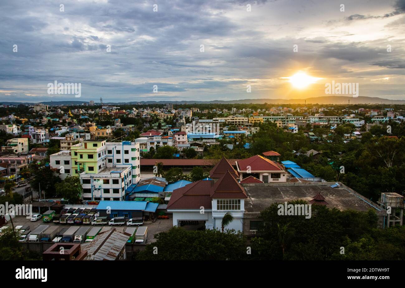 Mandalay Myanmar Burma Südostasien das Stadtbild und die Landschaft Stockfoto