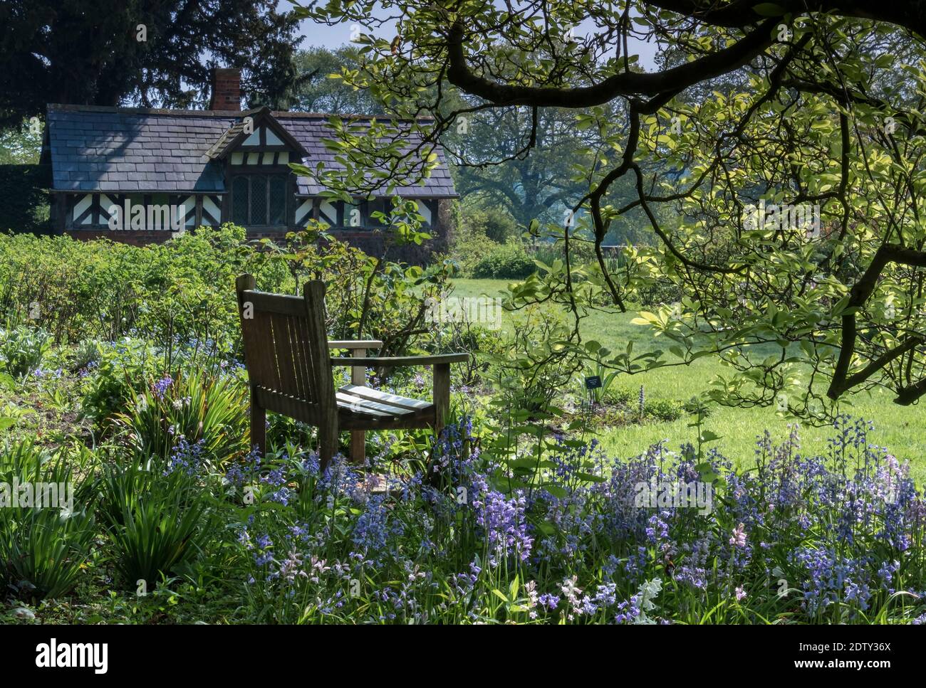 Hidden Corner, Arley Hall and Gardens, Arley, Cheshire, England, Großbritannien Stockfoto