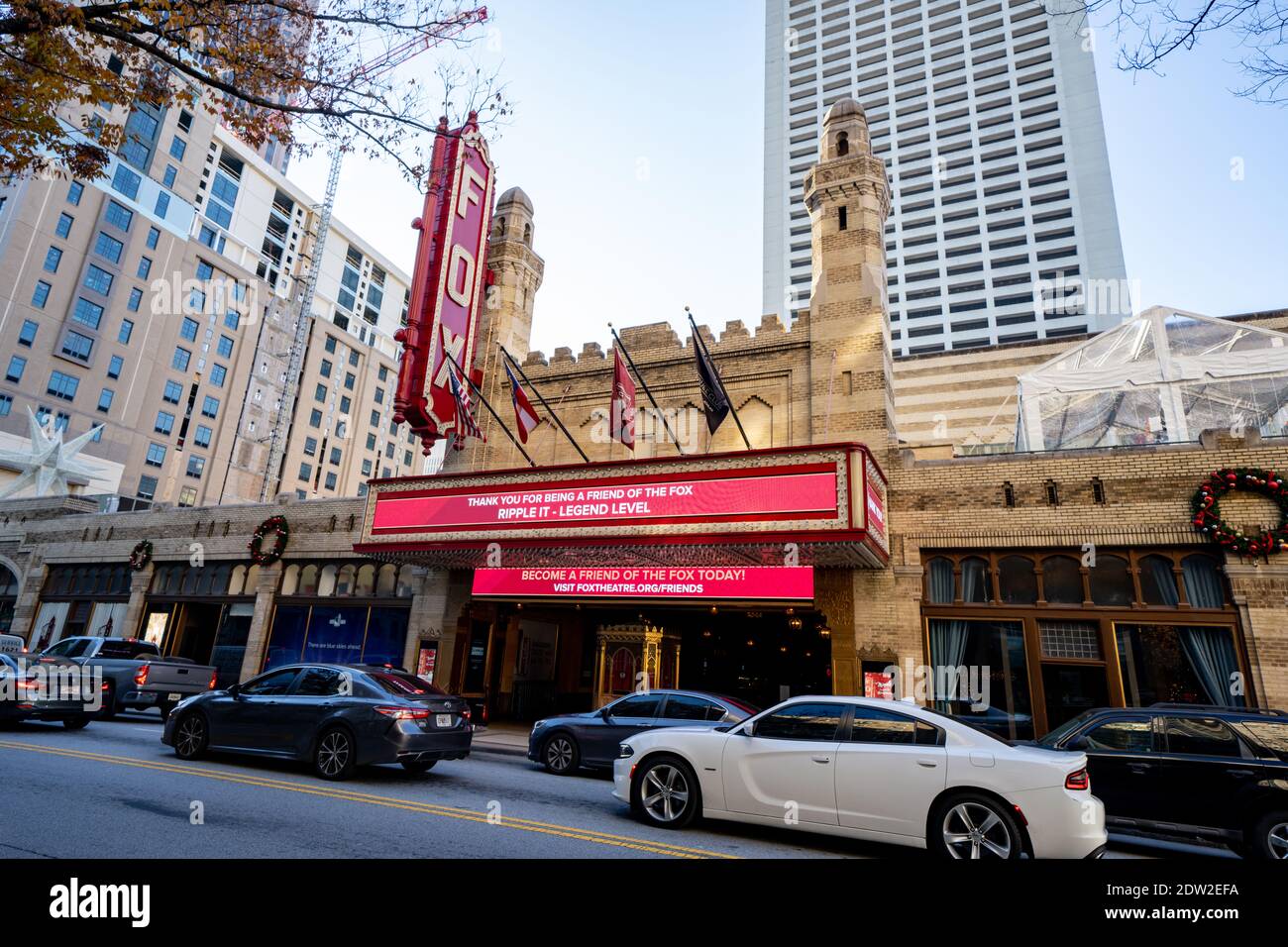 Foto des Fox-Theaters in der Innenstadt von Atlanta, Georgia Stockfoto
