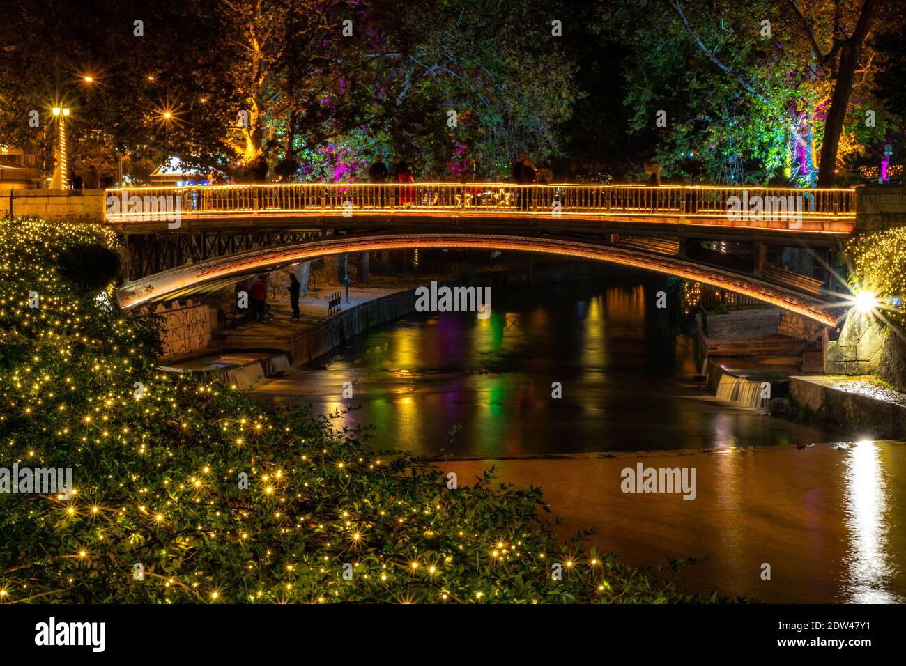 Meine Heimatstadt in Weihnachtsstimmung Stockfoto