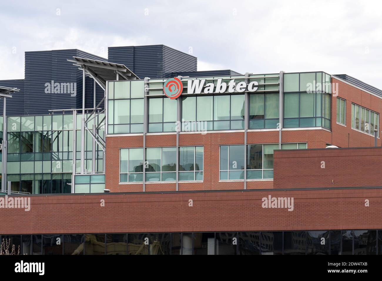 Gebäude der Wabtec Corporation in Pittsburgh, Pennsylvania, USA. Stockfoto