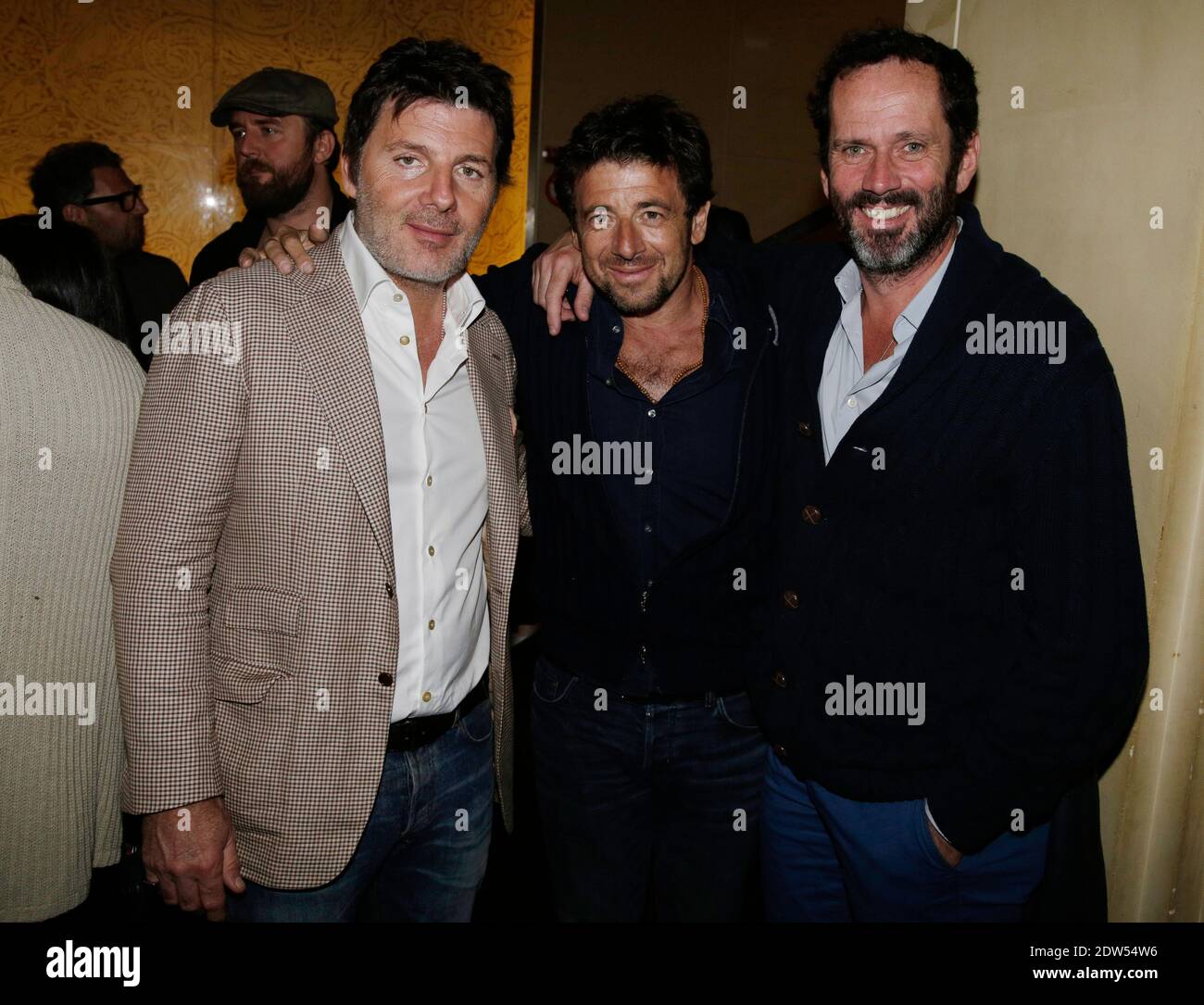 EXKLUSIV - Philippe Lellouche, Patrick Bruel und Christian Vadim bei der Premiere von Les Limites unter der Regie von Laura Presgurvic im Cinema L'Elysee Biarritz, Paris, Frankreich, am 05. April 2014. Foto von Jerome Domine/ABACAPRESS.COM Stockfoto
