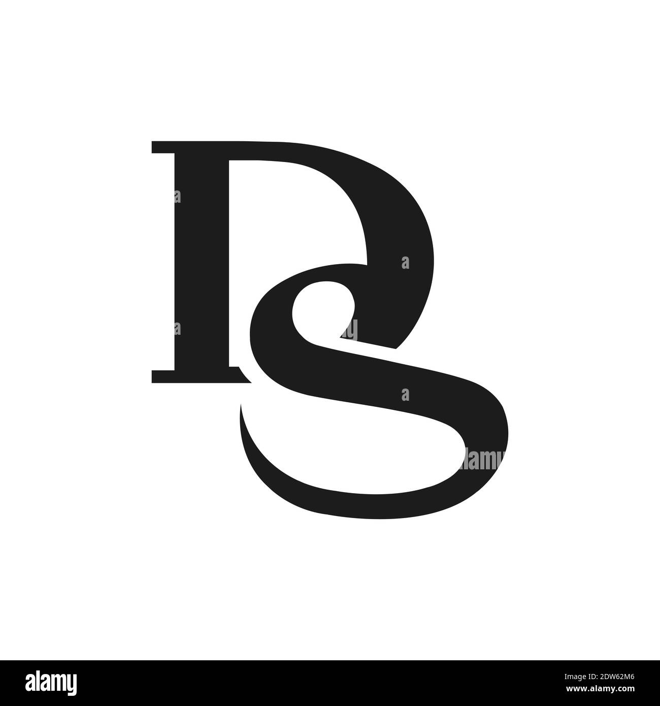 Anfangsbuchstabe ds-Logo oder sd-Logo-Vektor-Design-Vorlage Stock Vektor