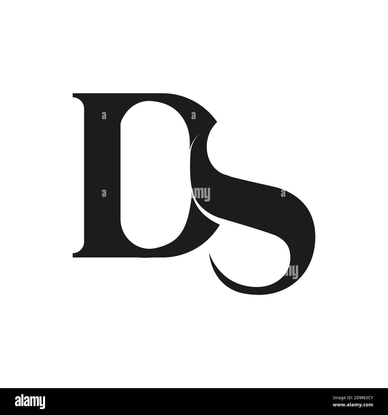 Anfangsbuchstabe ds-Logo oder sd-Logo-Vektor-Design-Vorlage Stock Vektor