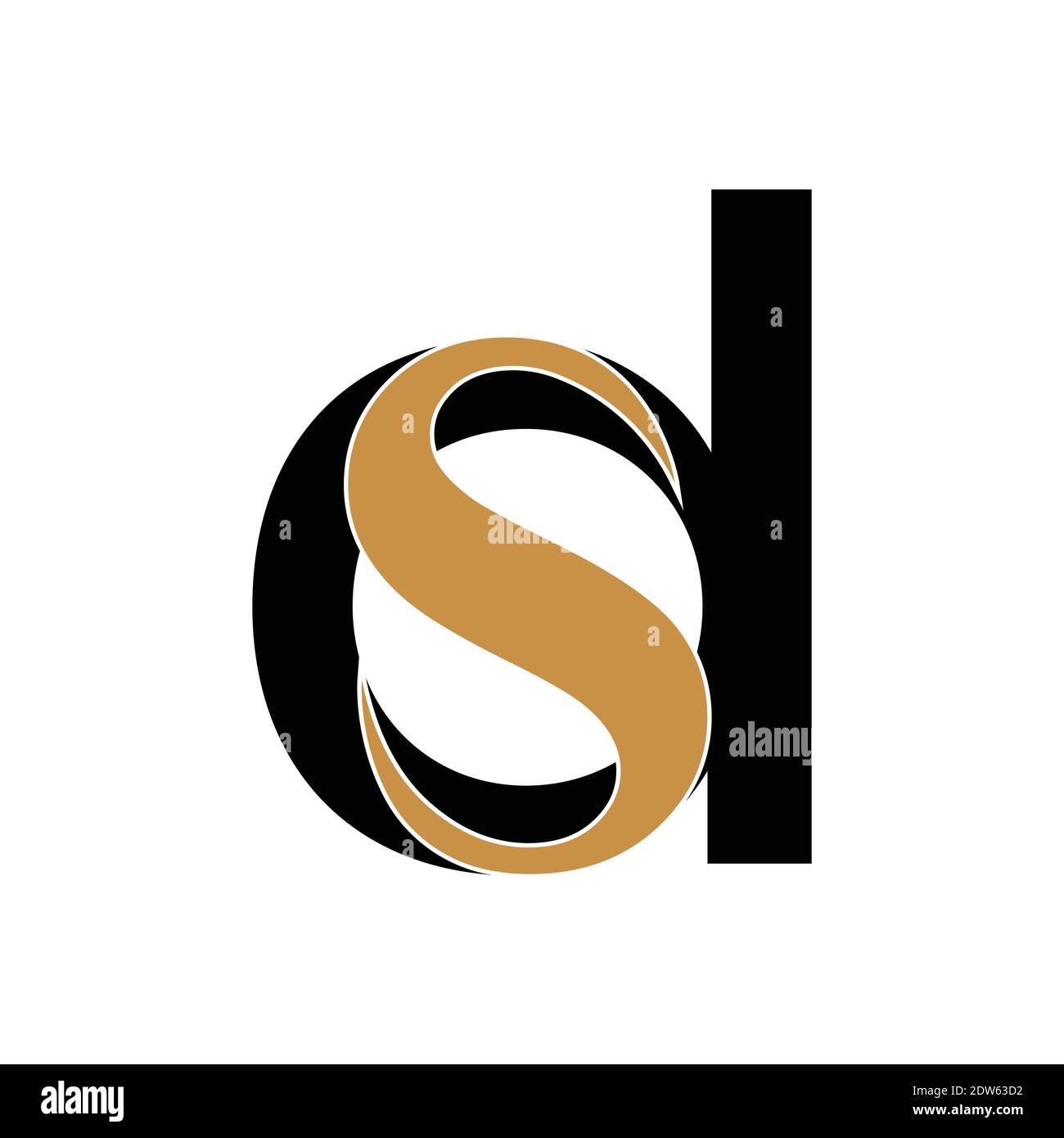 Anfangsbuchstabe ds-Logo oder sd-Logo-Vektor-Design-Vorlage Stock Vektor