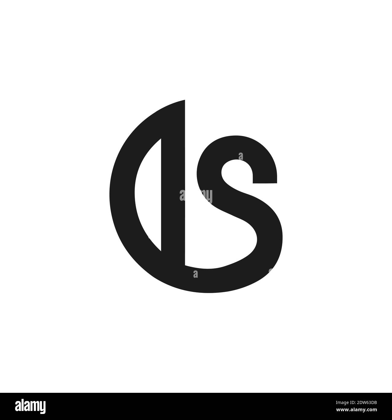 Anfangsbuchstabe ds-Logo oder sd-Logo-Vektor-Design-Vorlage Stock Vektor