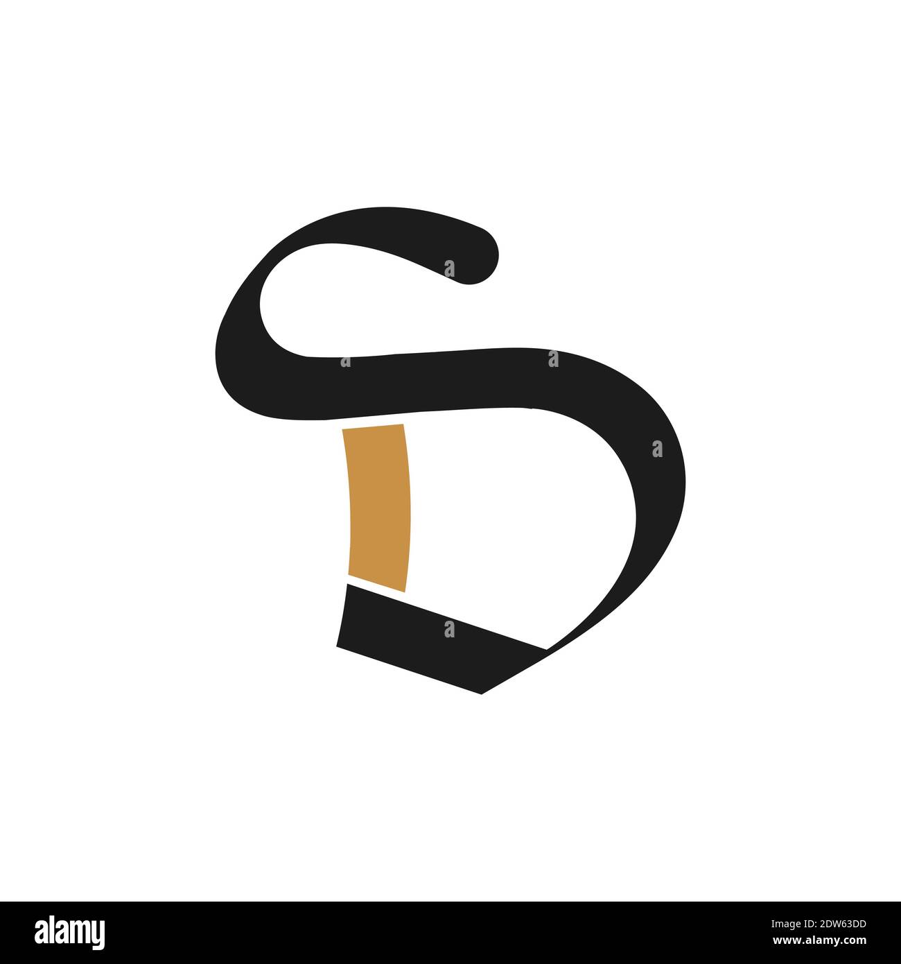 Anfangsbuchstabe ds-Logo oder sd-Logo-Vektor-Design-Vorlage Stock Vektor